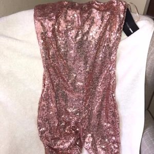 FASHION NOVA: pink sequin romper birthday bash